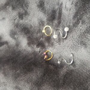1XSilve Fake Non Piercing Septum Nose Hoop Ring Nasal Loop Body Jewelry Ear Clip